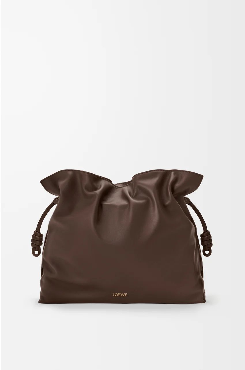 Large Flamenco clutch in nappa calfskin