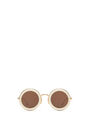 LOEWE Gafas de sol montura pentágono en acetato Marfil/Oro