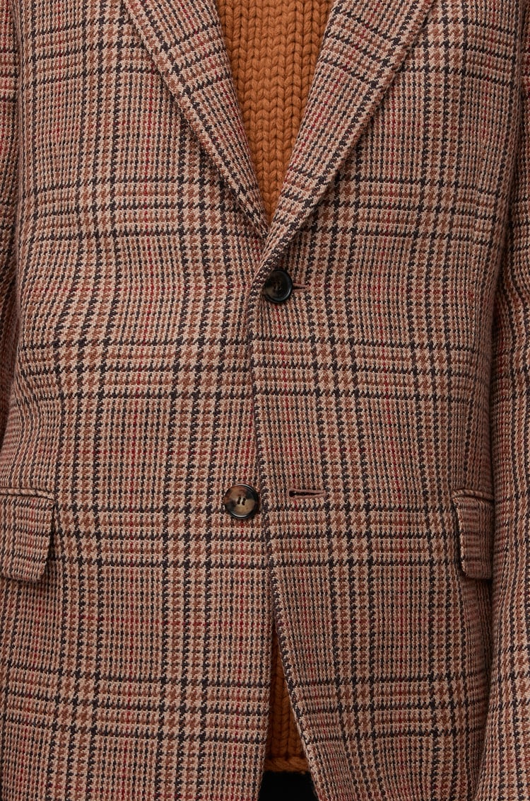 LOEWE Jacket in wool Beige/Multicolor