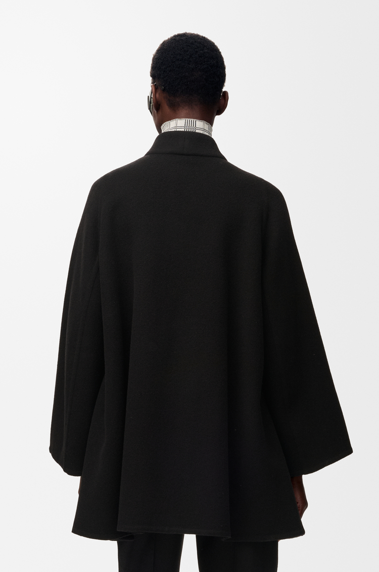LOEWE Abrigo corto en lana y cashmere Negro