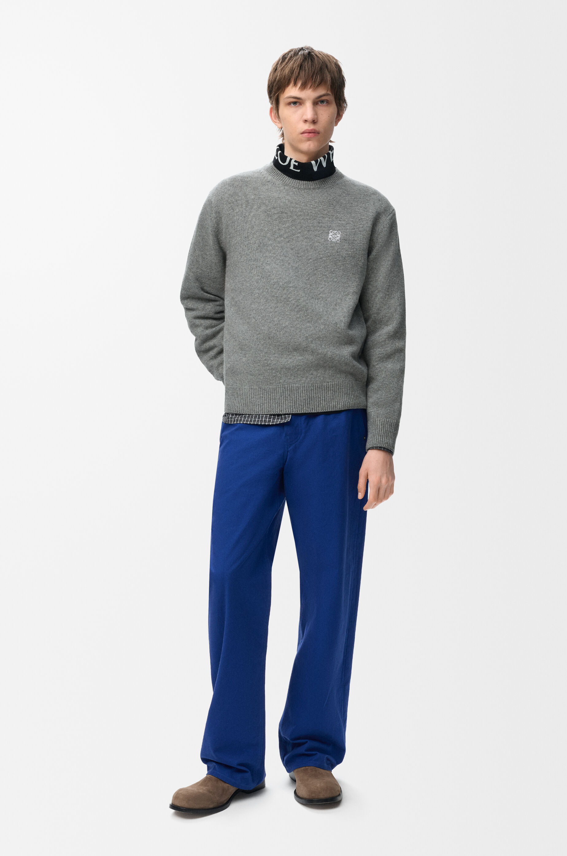 Sweater in wool Grey - LOEWE APAC official website