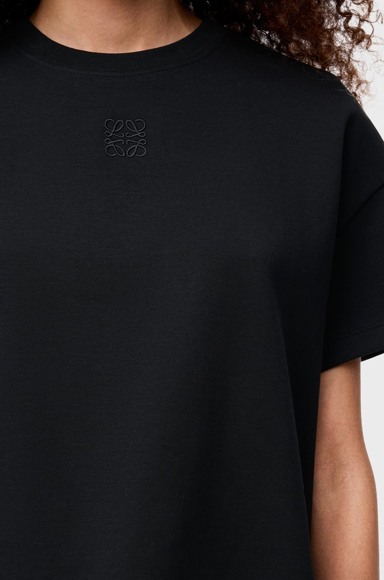LOEWE Asymmetric t-shirt in cotton blend Black
