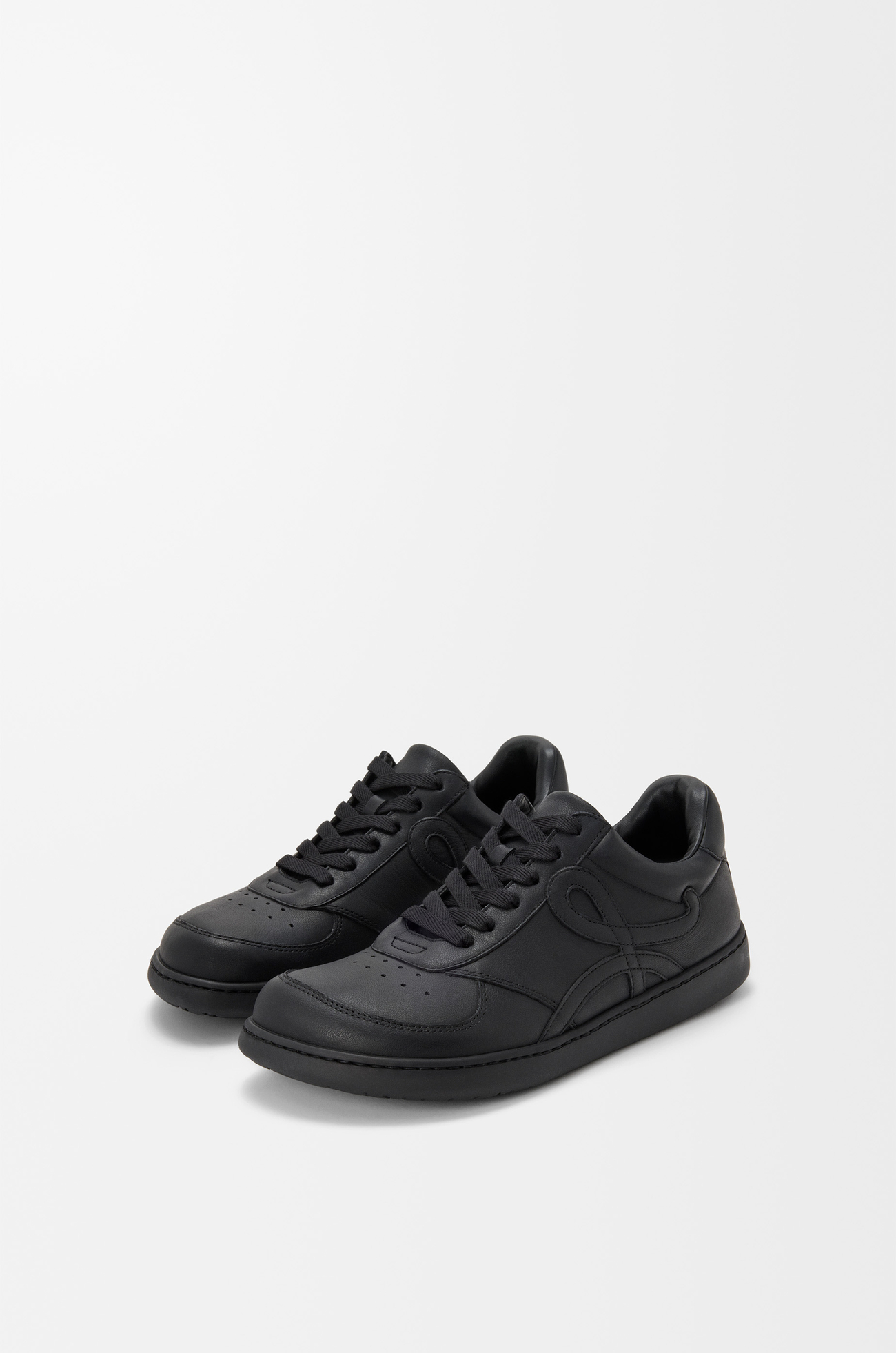 LOEWE Sneakers Jambo en cuir de veau souple grainé Noir