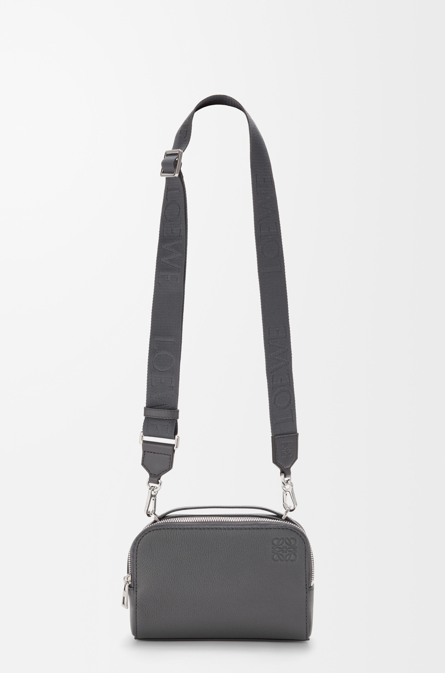 クロスボディ カメラバッグ ミニ（ソフトグレインカーフ） グレー - LOEWE