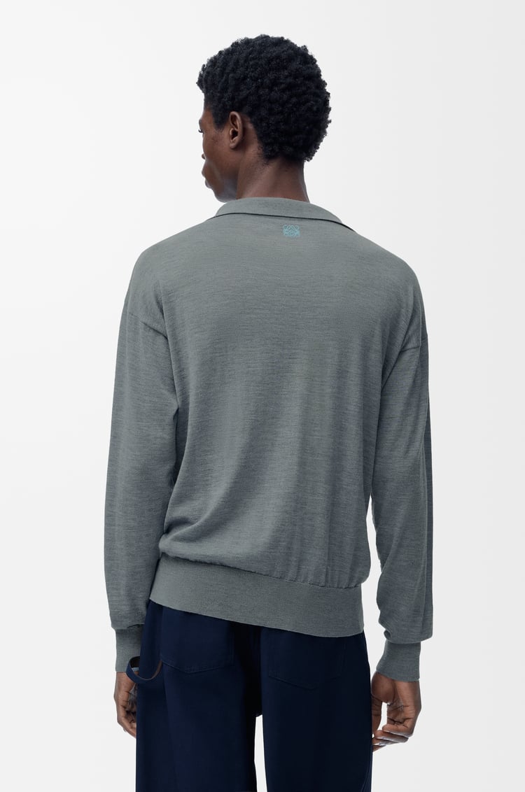 LOEWE ポロ セーター（ウール） グレー