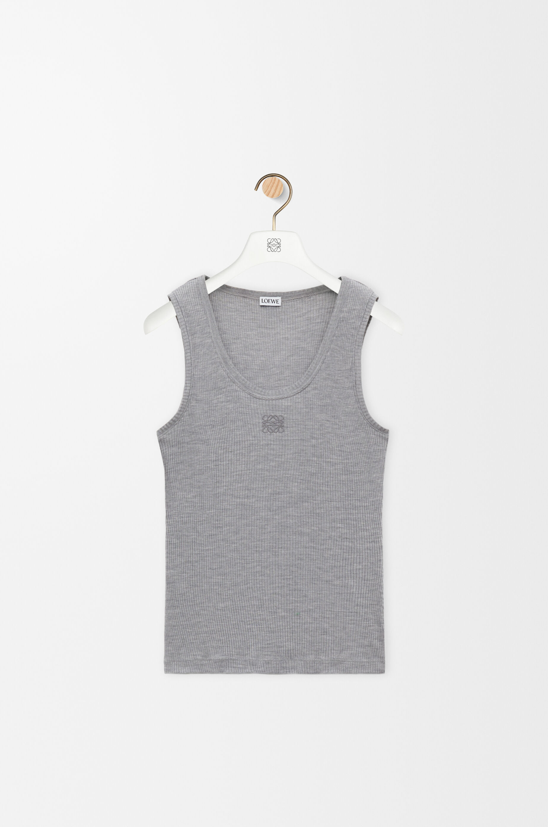 Loewe Anagram tank top in silk 1 Colours 2026 | Ropa