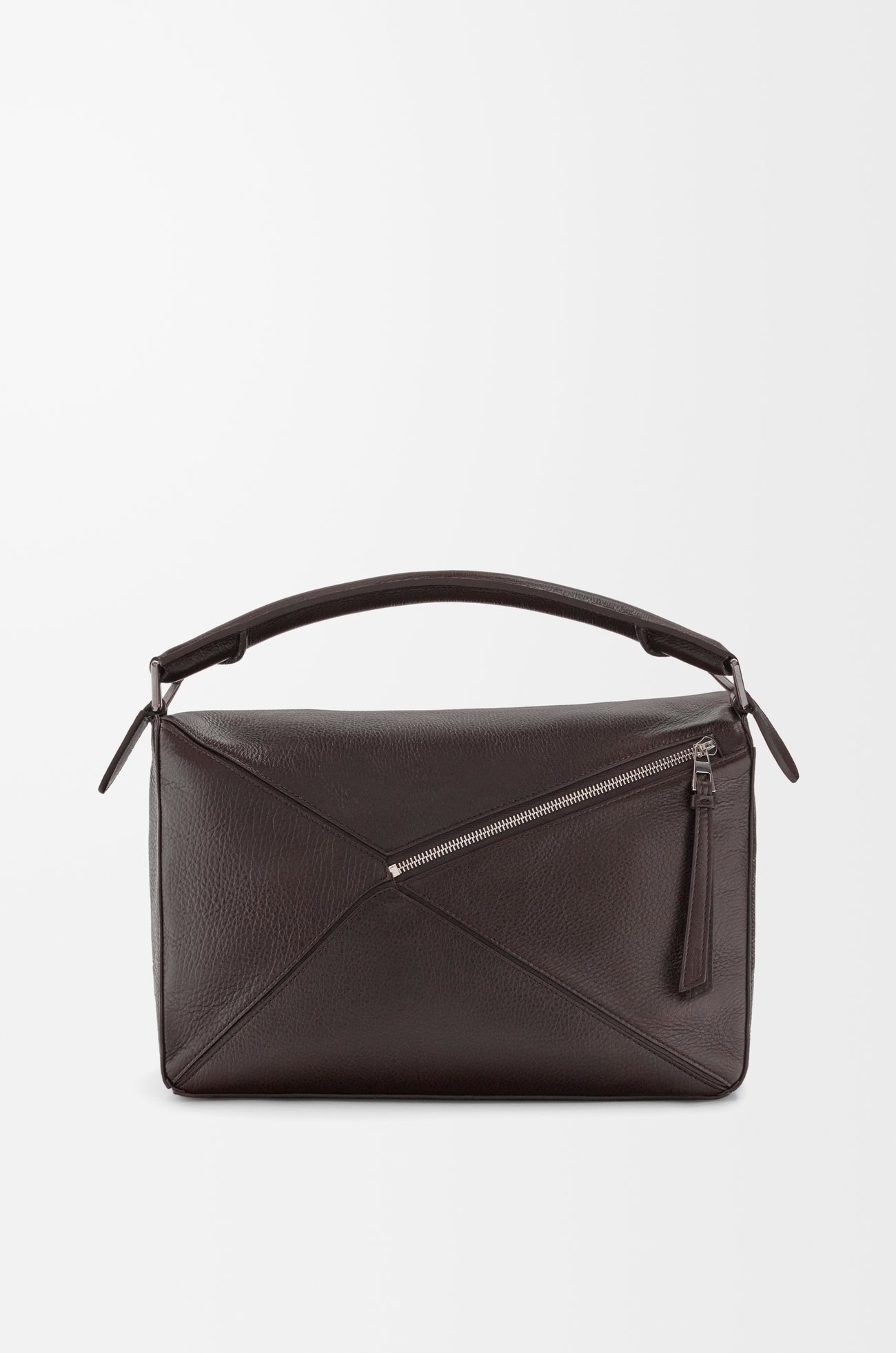 LOEWE Bolso Puzzle grande en piel de ciervo Burgundy Oscuro