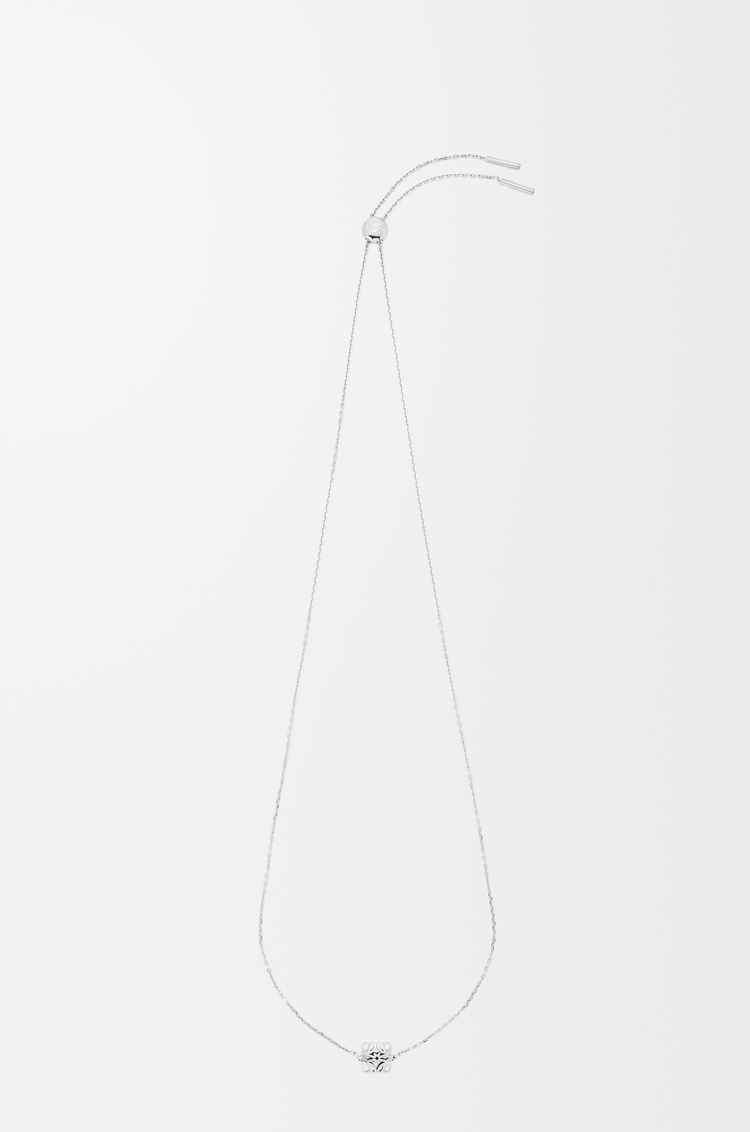 LOEWE Collar Anagram Bombé en plata de ley Plata
