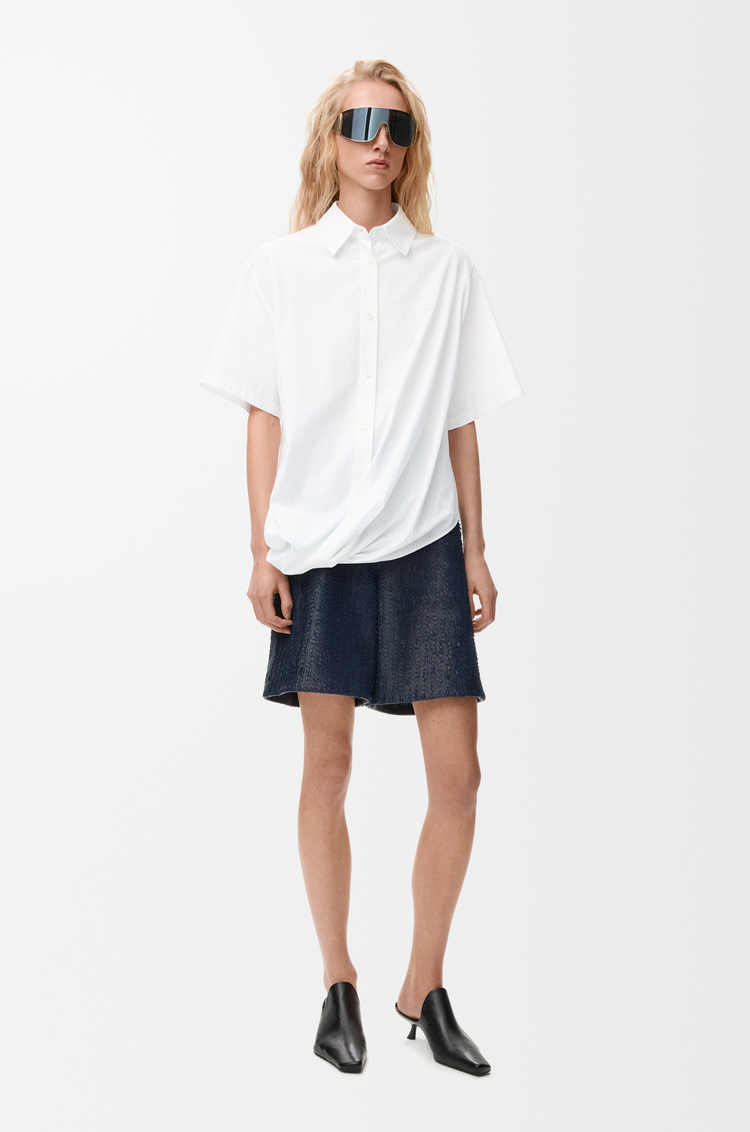 LOEWE Short sleeve shirt in cotton White