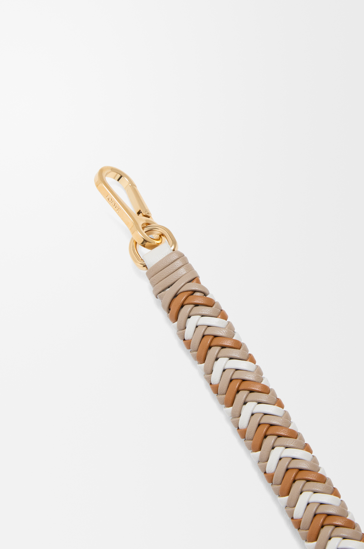 LOEWE Arrow short strap in calfskin Sand/Sea Salt