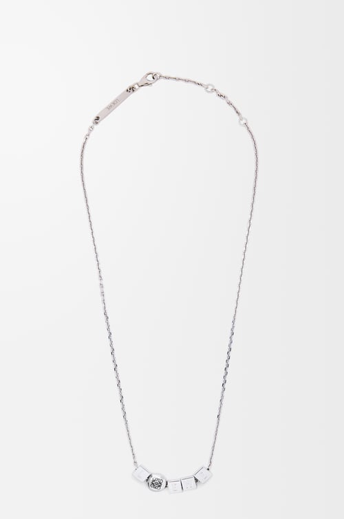 LOEWE ペブル キューブ ネックレス（スターリングシルバー） シルバー
