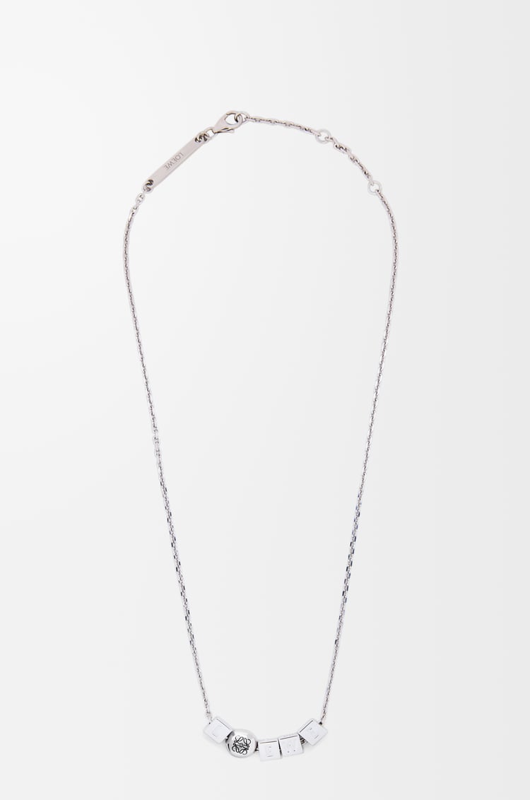 LOEWE ペブル キューブ ネックレス（スターリングシルバー） シルバー