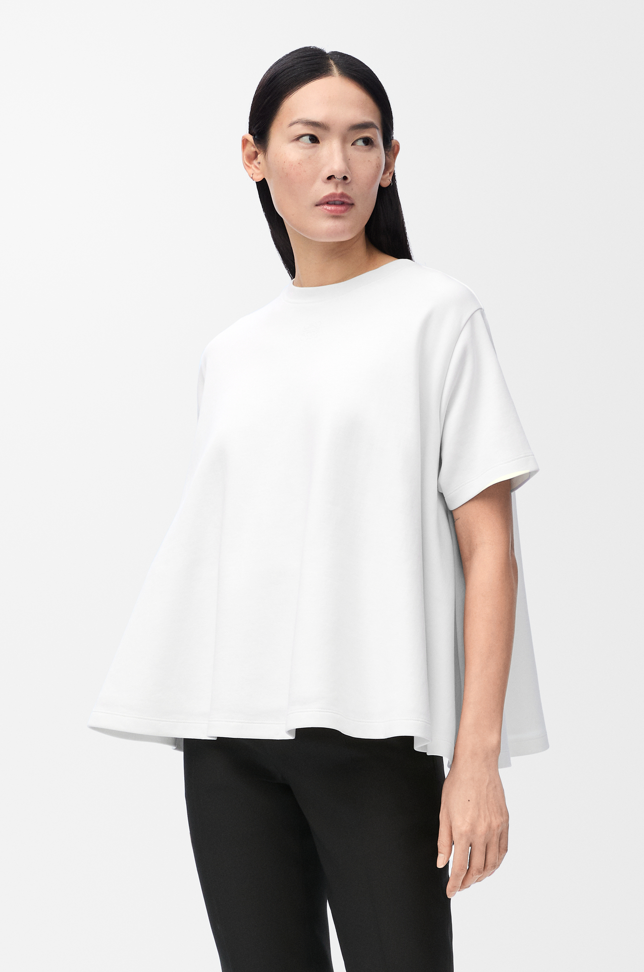 LOEWE Trapeze top in cotton blend White plp_rd
