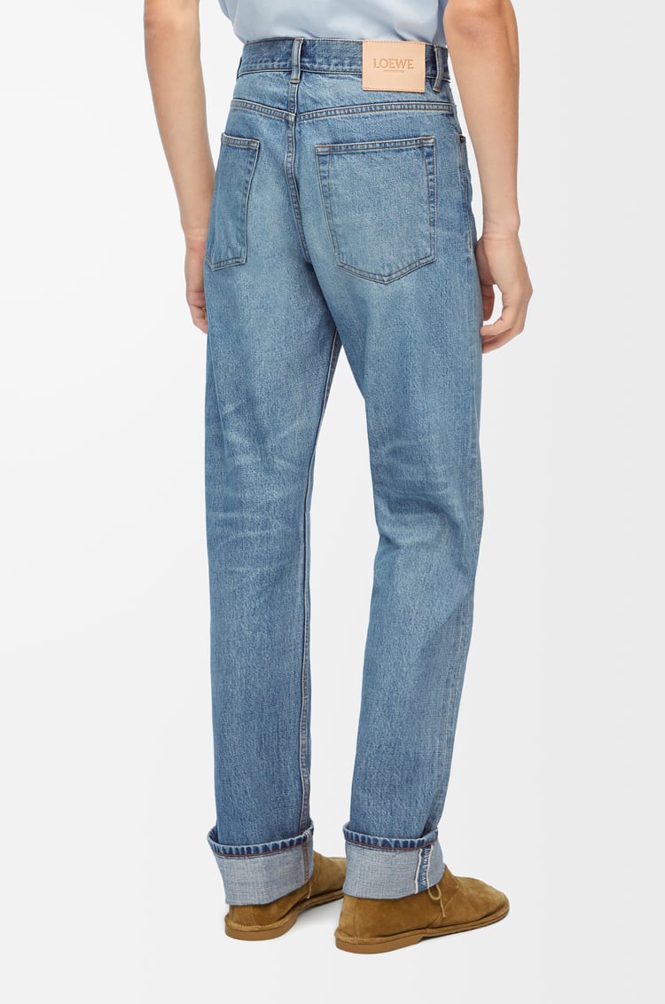 LOEWE Straight leg jeans in denim Vintage Blue