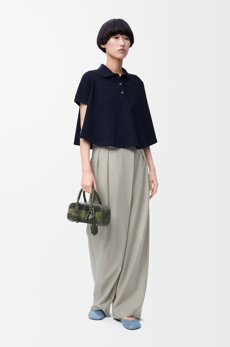 LOEWE 棉质梯形 Polo 衫 深海军蓝