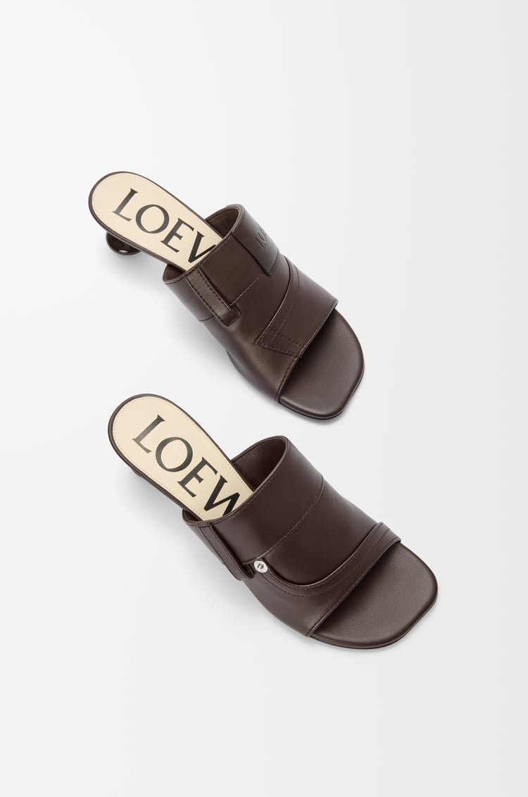 LOEWE Toy Panta slide in lambskin Brownie