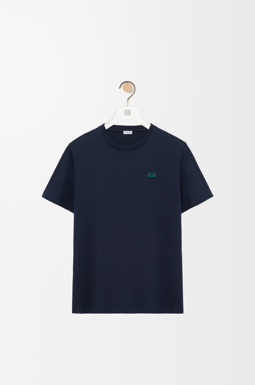 LOEWE Regular fit T-shirt in cotton Dark Navy