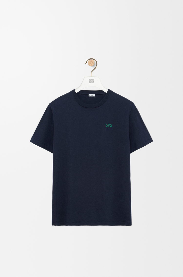LOEWE Regular fit T-shirt in cotton Dark Navy