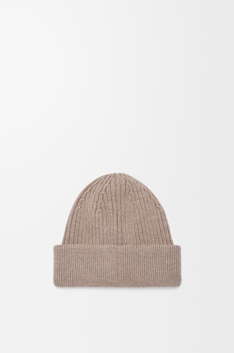 LOEWE LOEWE beanie in wool Dark Beige