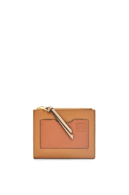 LOEWE Large coin cardholder in soft grained calfskin Toffee/Tan plp_rd