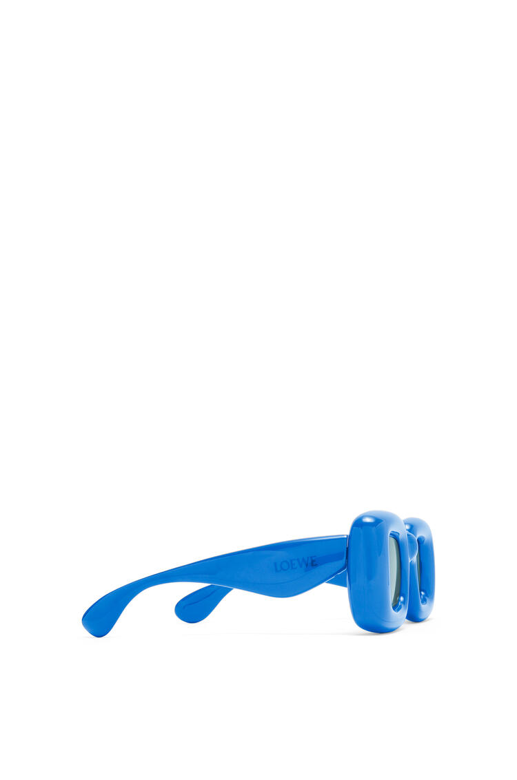 LOEWE Inflated rectangular sunglasses in acetate Ink Blue