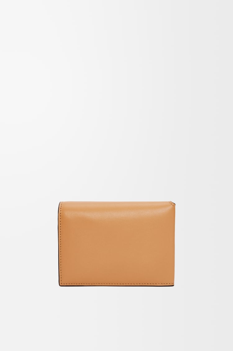 LOEWE Folded wallet in shiny nappa calfskin Warm Desert/Black