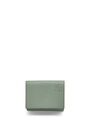 LOEWE Trifold wallet in soft grained calfskin Dark Sage