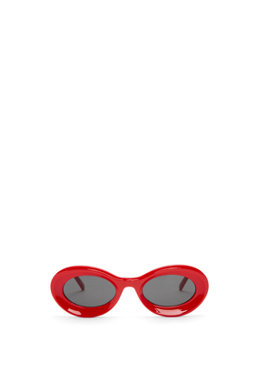 LOEWE Gafas de sol Loop en acetato Rojo Brillante