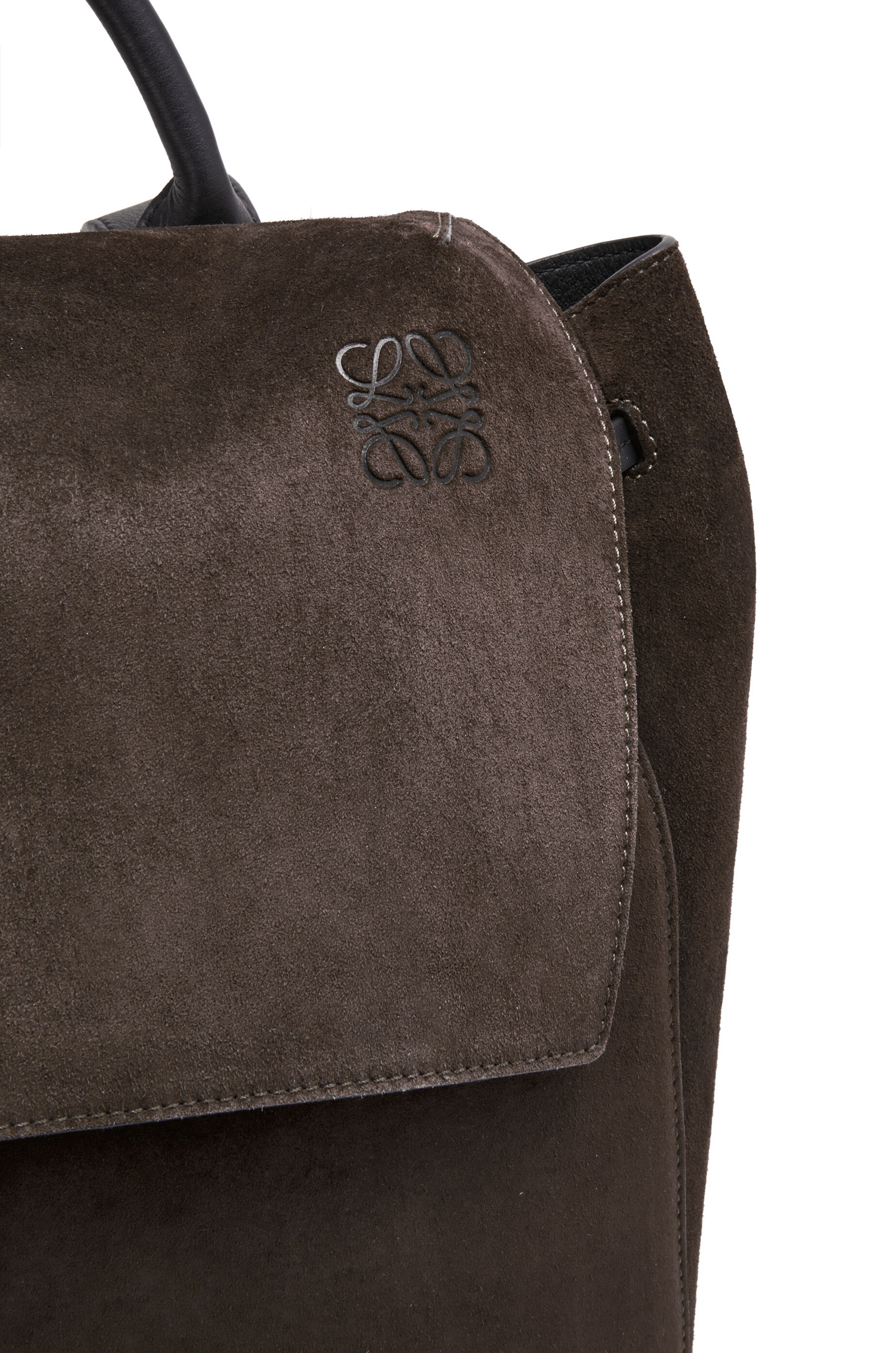 brown drawstring backpack