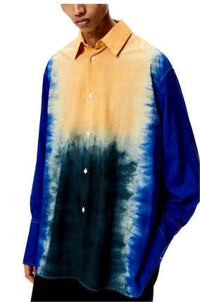 LOEWE Tie-dye shirt in wool Dark Blue/Multicolor plp_rd