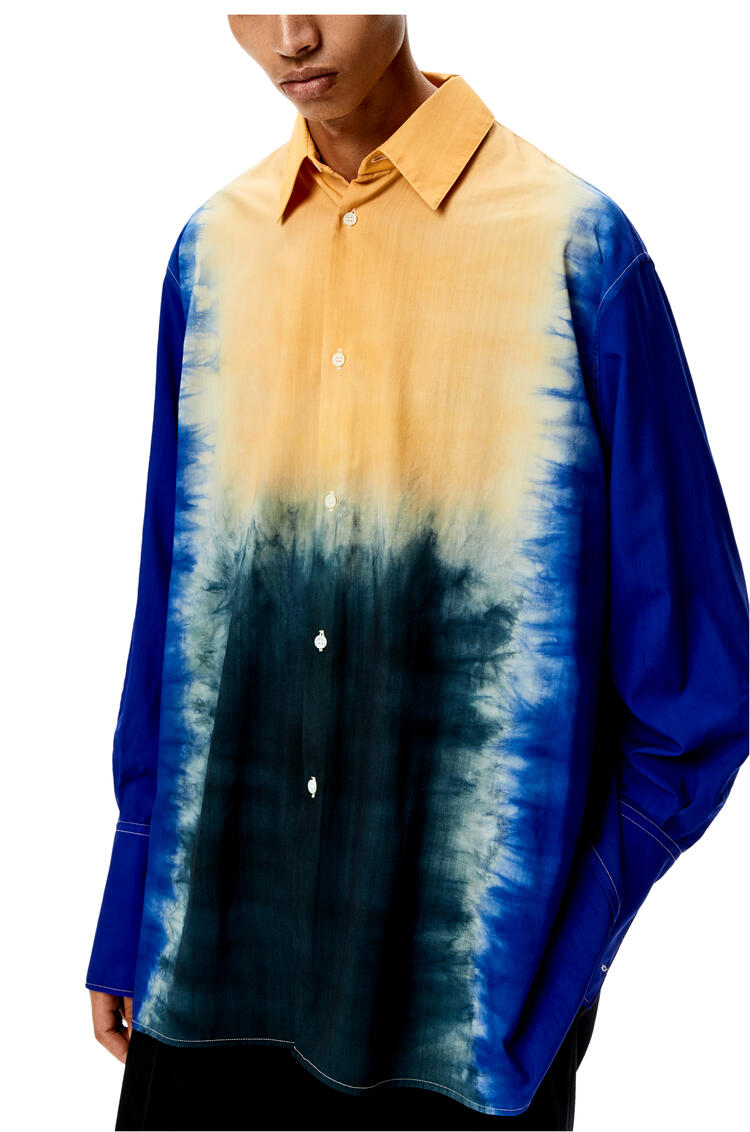 LOEWE Tie-dye shirt in wool Dark Blue/Multicolor pdp_rd