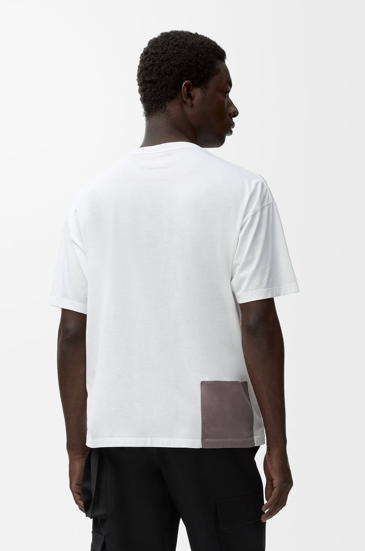 LOEWE T-shirt in cotton White/Grey/Violet
