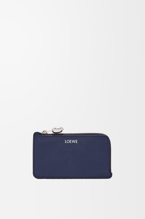 LOEWE ぺブル コインカードホルダー（シャイニーナパカーフ） アビスブルー plp_rd