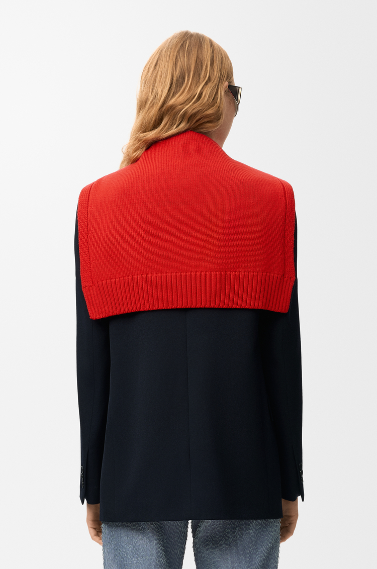 LOEWE Jacket in wool Dark Navy Blue