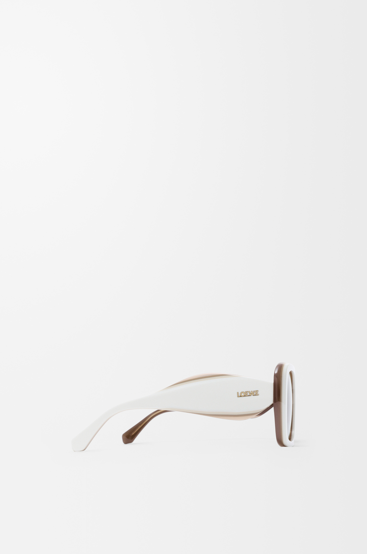 LOEWE Sierra 方形太阳镜 白色