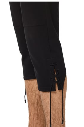 LOEWE Lacing shorts in cotton Black plp_rd