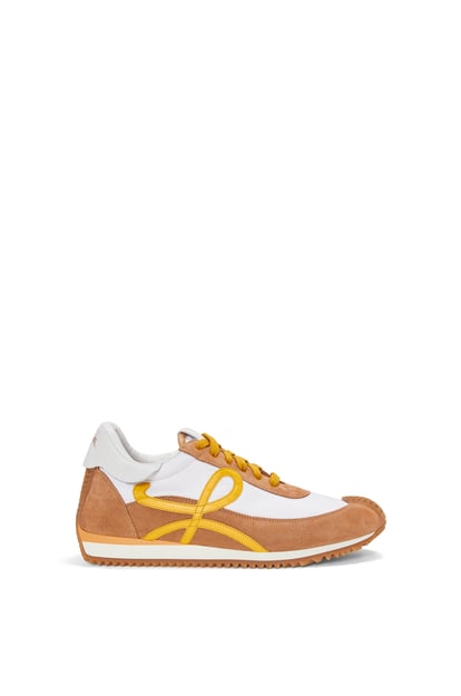 LOEWE Flow Runner in nylon and suede Natural Vachetta/Facade plp_rd