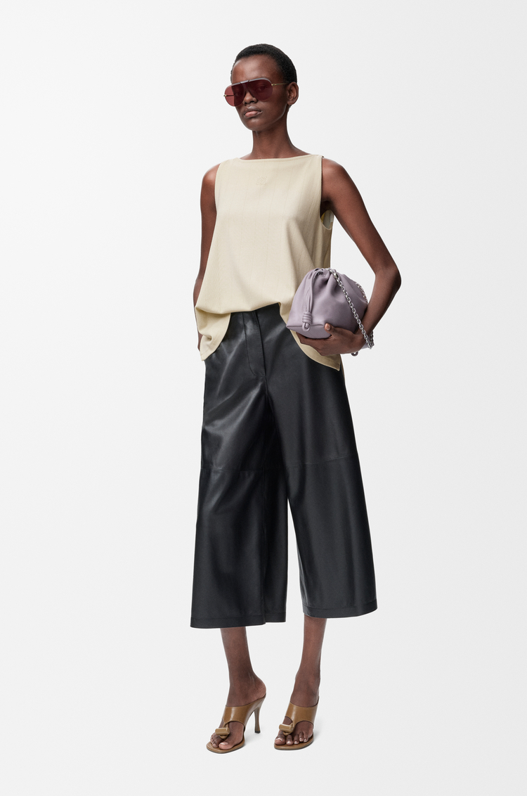 LOEWE Anagram top in viscose blend Vanilla