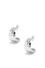 LOEWE Nappa knot earrings in sterling silver Silver pdp_rd