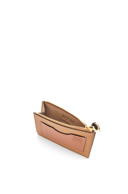 LOEWE Large coin cardholder in soft grained calfskin Toffee/Tan plp_rd