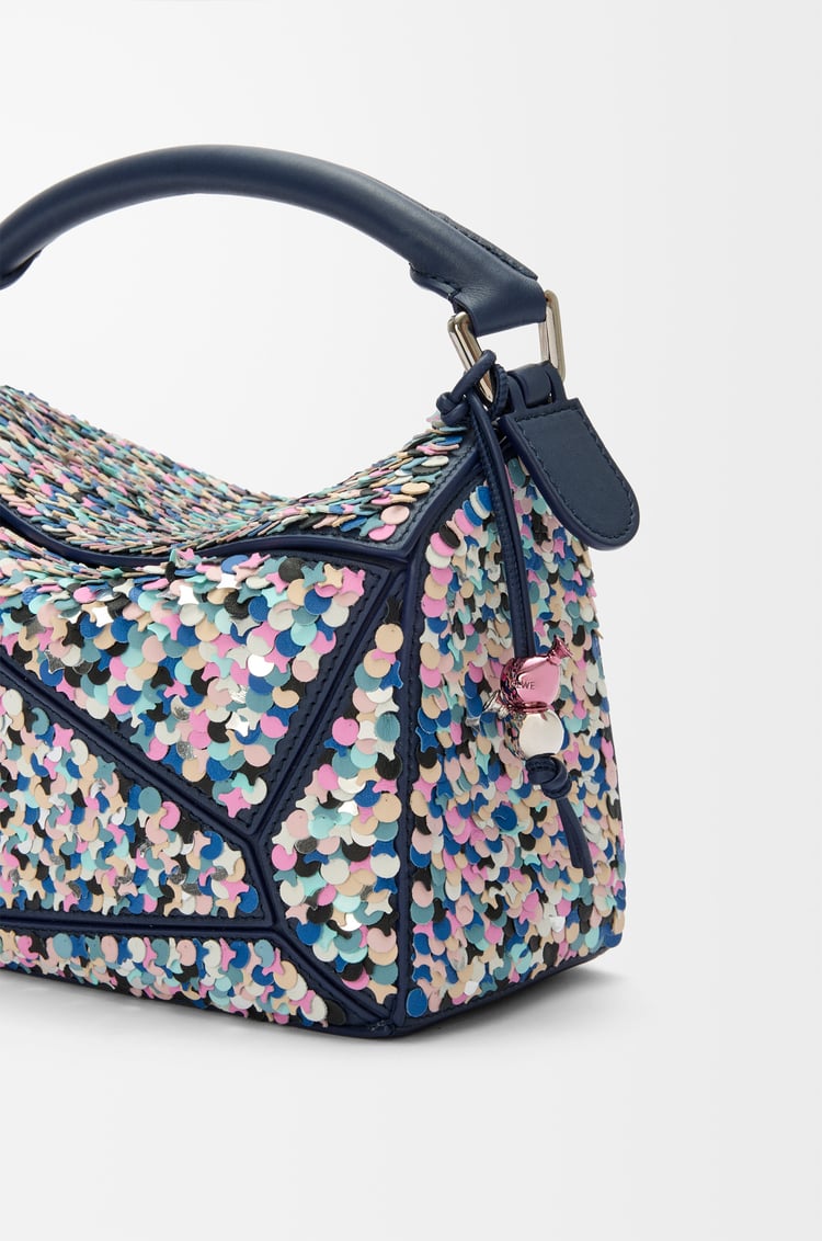 LOEWE Puzzle 10 Confetti bag in classic calfskin Multicolor