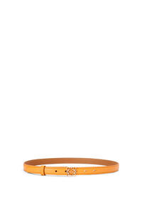 LOEWE Cinturón Goya Anagram en piel de ternera lisa Mandarina/Oro
