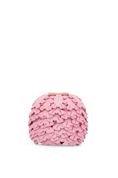 LOEWE Flower charm in classic calfskin Cotton Candy 
