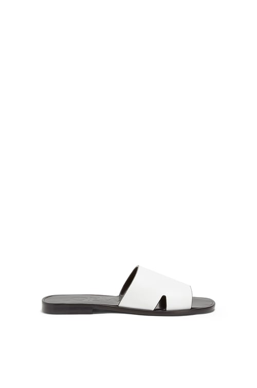 LOEWE Anagram mule in calfskin White