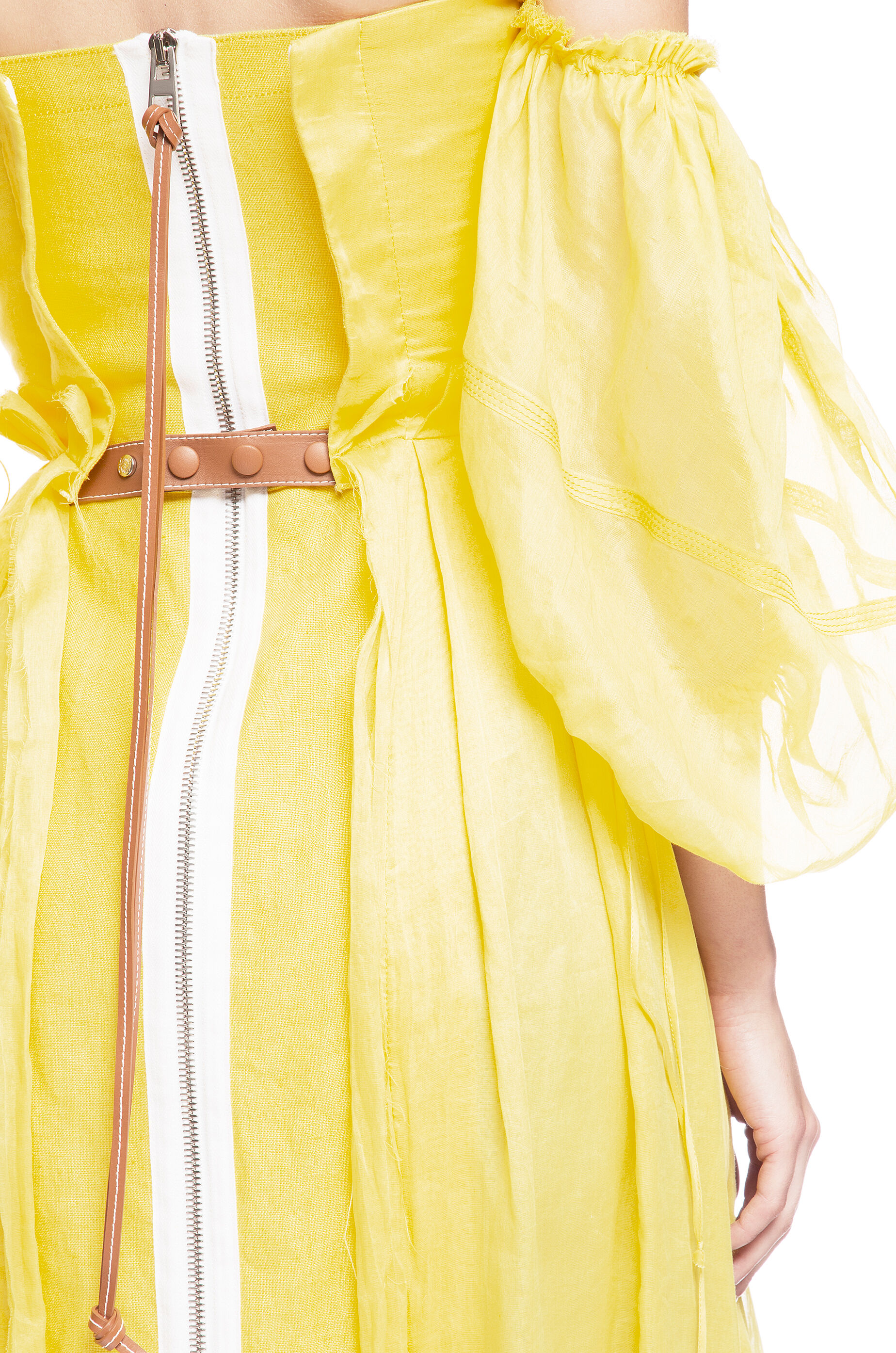 LOEWE OFF SHOULDER BALL GOWN Yellow