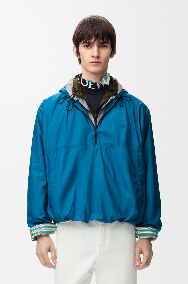 LOEWE 科技材質套頭外套 藍色