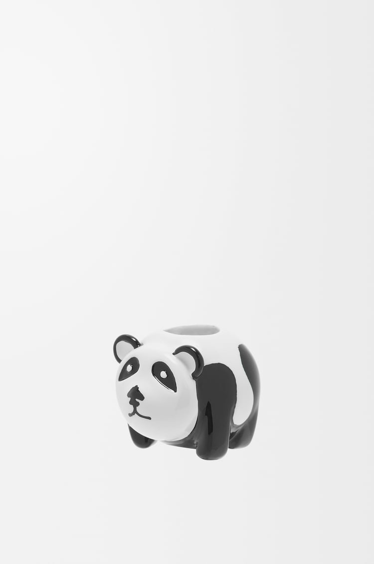 LOEWE Big panda dice Black/Soft White