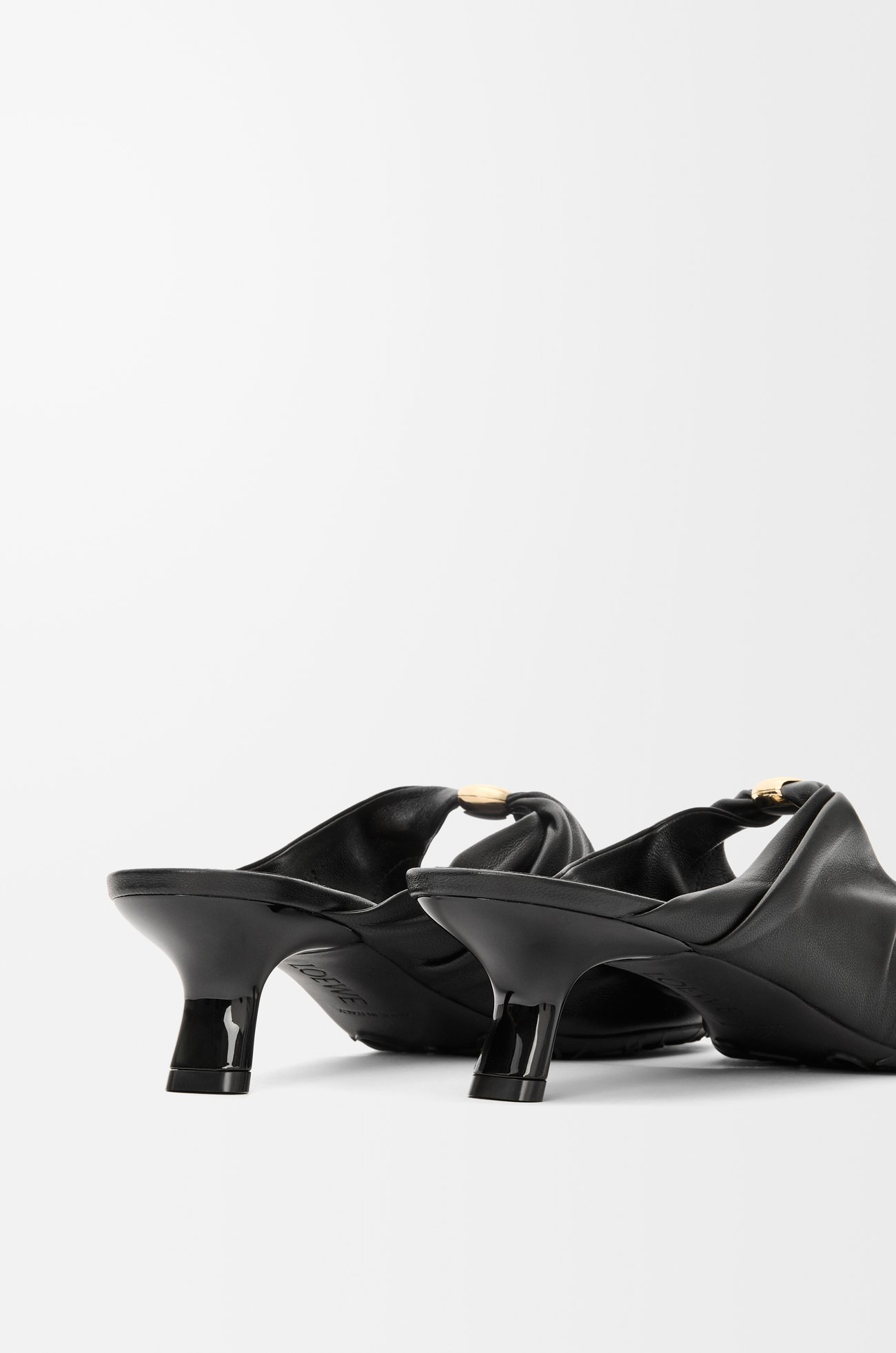 LOEWE Pebble Soft mule in nappa lambskin Black