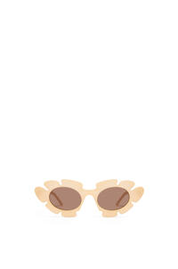 LOEWE Gafas de sol montura flor en acetato Beige