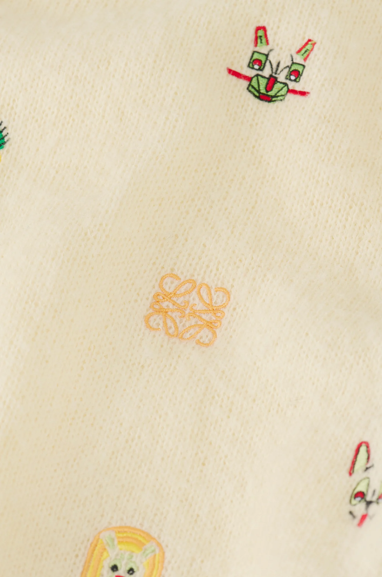 LOEWE Jersey en lana Blanco/Multicolor